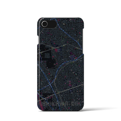 【石川台（東京都）】地図柄iPhoneケース（バックカバータイプ）