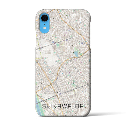 【石川台（東京都）】地図柄iPhoneケース（バックカバータイプ）