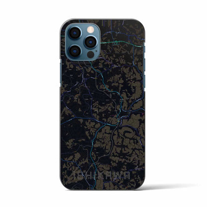 【石川（福島県）】地図柄iPhoneケース（バックカバータイプ）