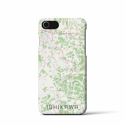 【石川（福島県）】地図柄iPhoneケース（バックカバータイプ）