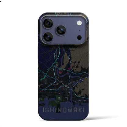 【石巻（宮城県）】地図柄iPhoneケース（バックカバータイプ）