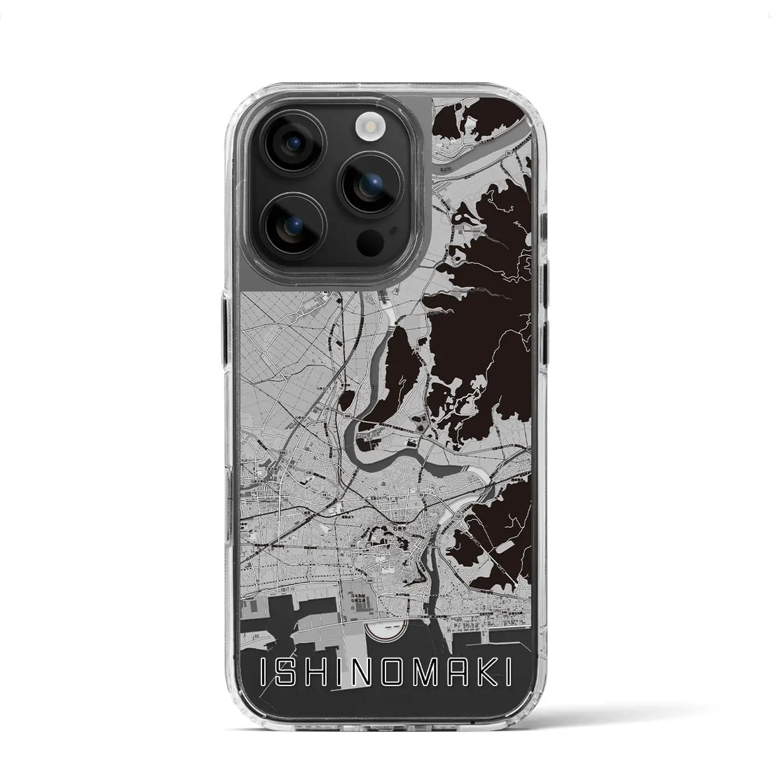 【石巻(宮城県)】地図柄iPhoneケース(MagSafeタイプ)