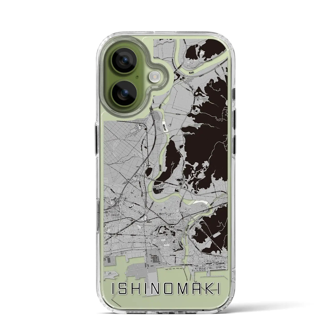 【石巻（宮城県）】地図柄iPhoneケース（MagSafeタイプ）