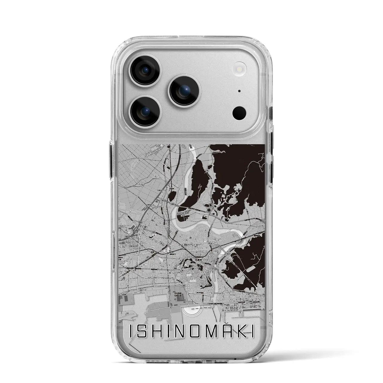 【石巻（宮城県）】地図柄iPhoneケース（MagSafeタイプ）