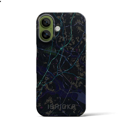 【石岡（茨城県）】地図柄iPhoneケース（バックカバータイプ）