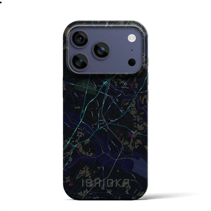 【石岡（茨城県）】地図柄iPhoneケース（バックカバータイプ）