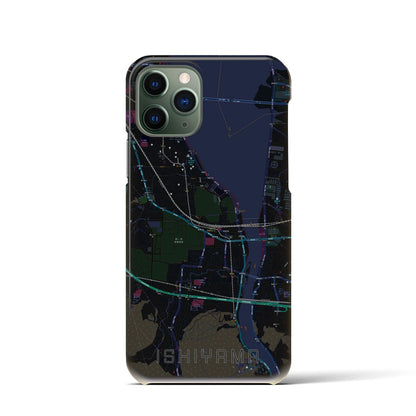 【石山（滋賀県）】地図柄iPhoneケース（バックカバータイプ）