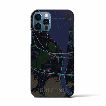 【石山（滋賀県）】地図柄iPhoneケース（バックカバータイプ）