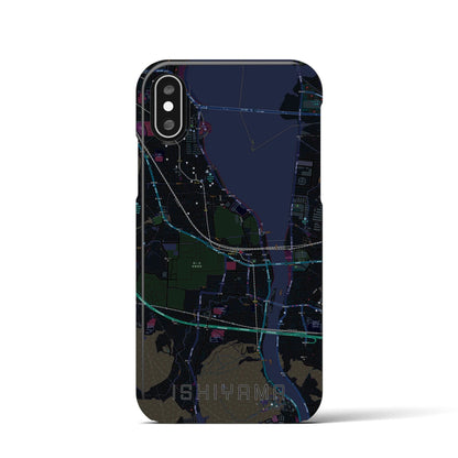 【石山（滋賀県）】地図柄iPhoneケース（バックカバータイプ）