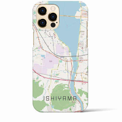 【石山（滋賀県）】地図柄iPhoneケース（バックカバータイプ）