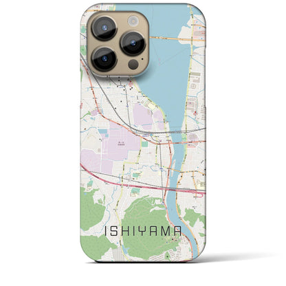 【石山（滋賀県）】地図柄iPhoneケース（バックカバータイプ）