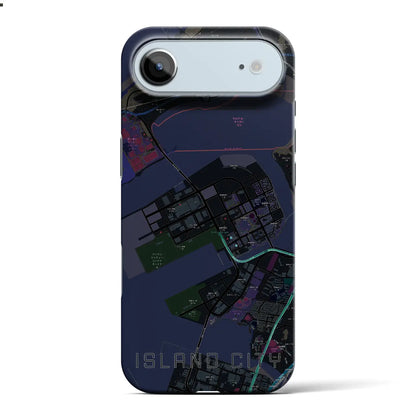 【アイランドシティ（福岡県）】地図柄iPhoneケース（バックカバータイプ）