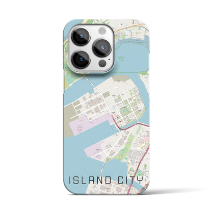 【アイランドシティ（福岡県）】地図柄iPhoneケース（バックカバータイプ）