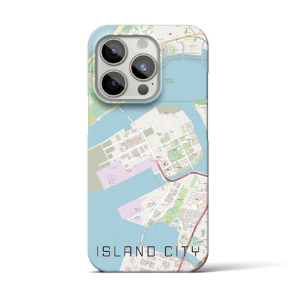 【アイランドシティ（福岡県）】地図柄iPhoneケース（バックカバータイプ）