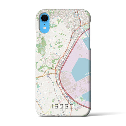 【磯子（神奈川県）】地図柄iPhoneケース（バックカバータイプ）