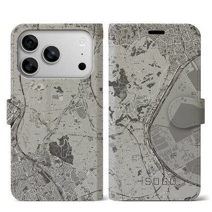 【磯子（神奈川県）】地図柄iPhoneケース（手帳タイプ）