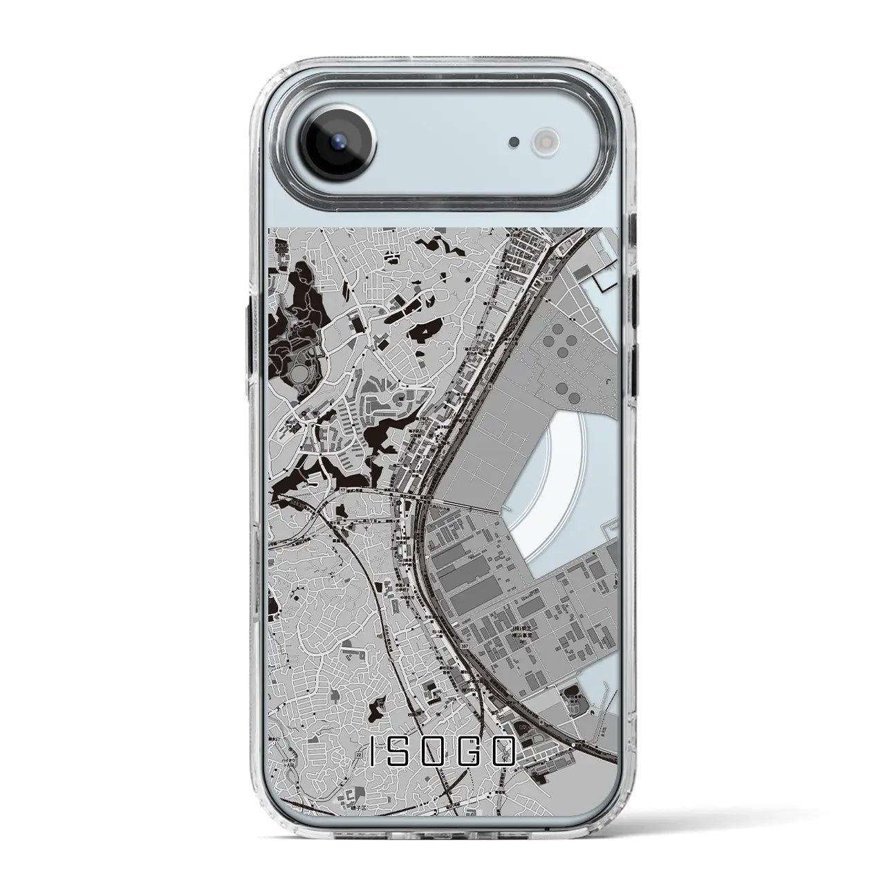 【磯子（神奈川県）】地図柄iPhoneケース（MagSafeタイプ）