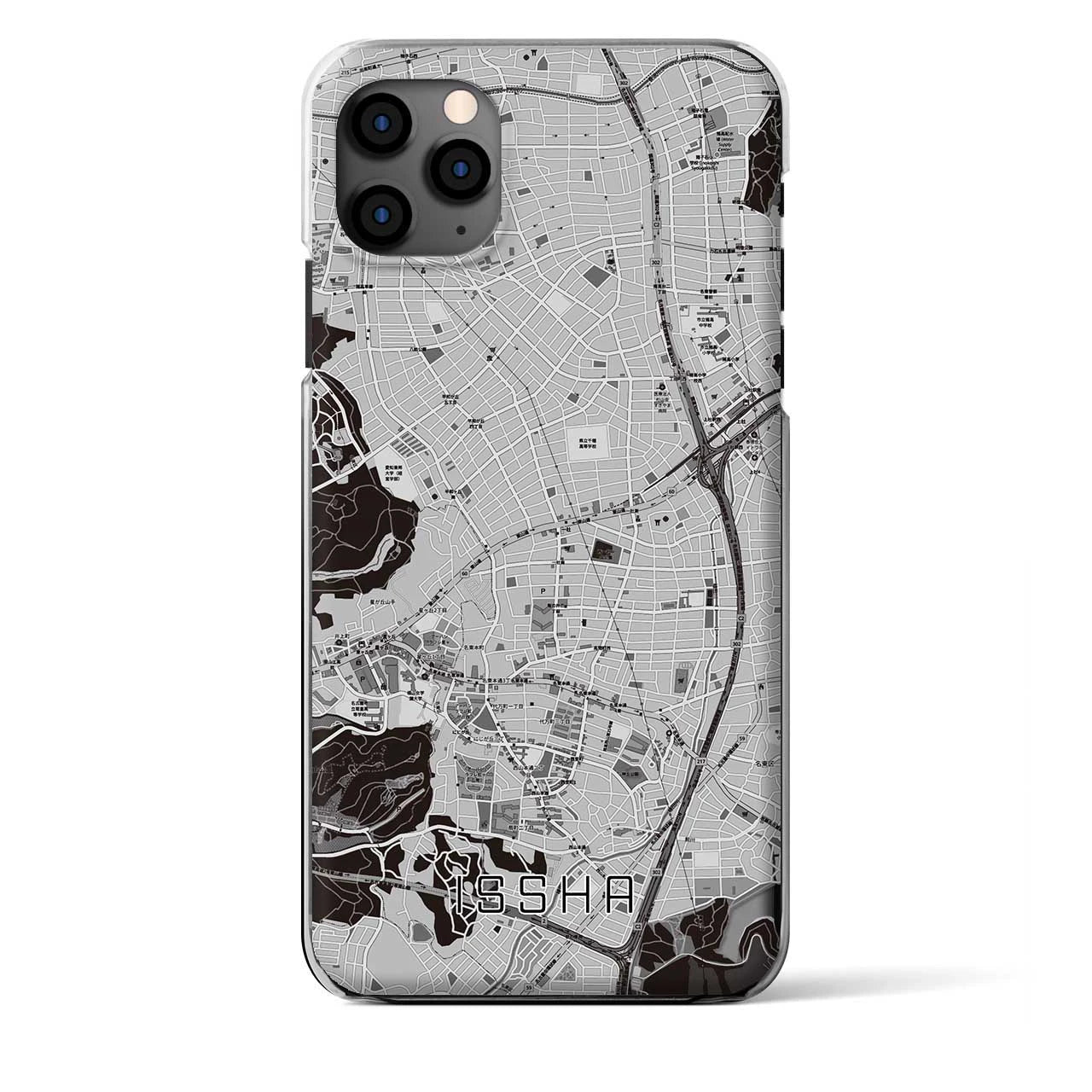 【一社（愛知県）】地図柄iPhoneケース（クリアタイプ）