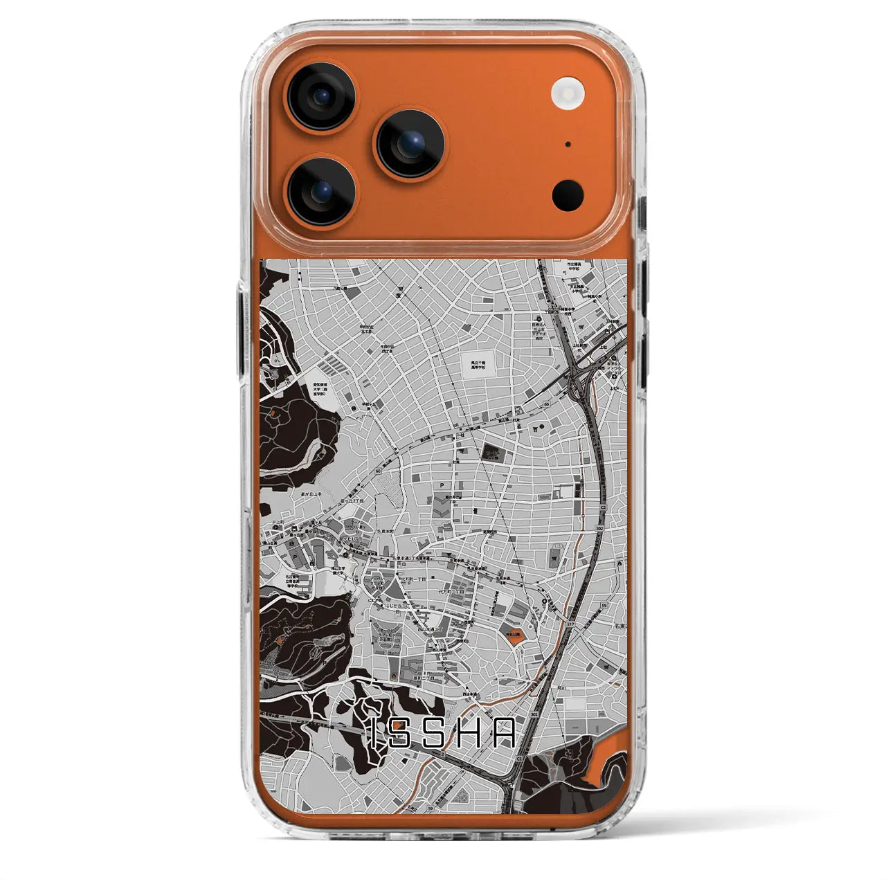 【一社（愛知県）】地図柄iPhoneケース（MagSafeタイプ）