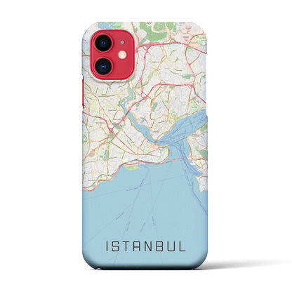 【イスタンブール（トルコ）】地図柄iPhoneケース（バックカバータイプ）