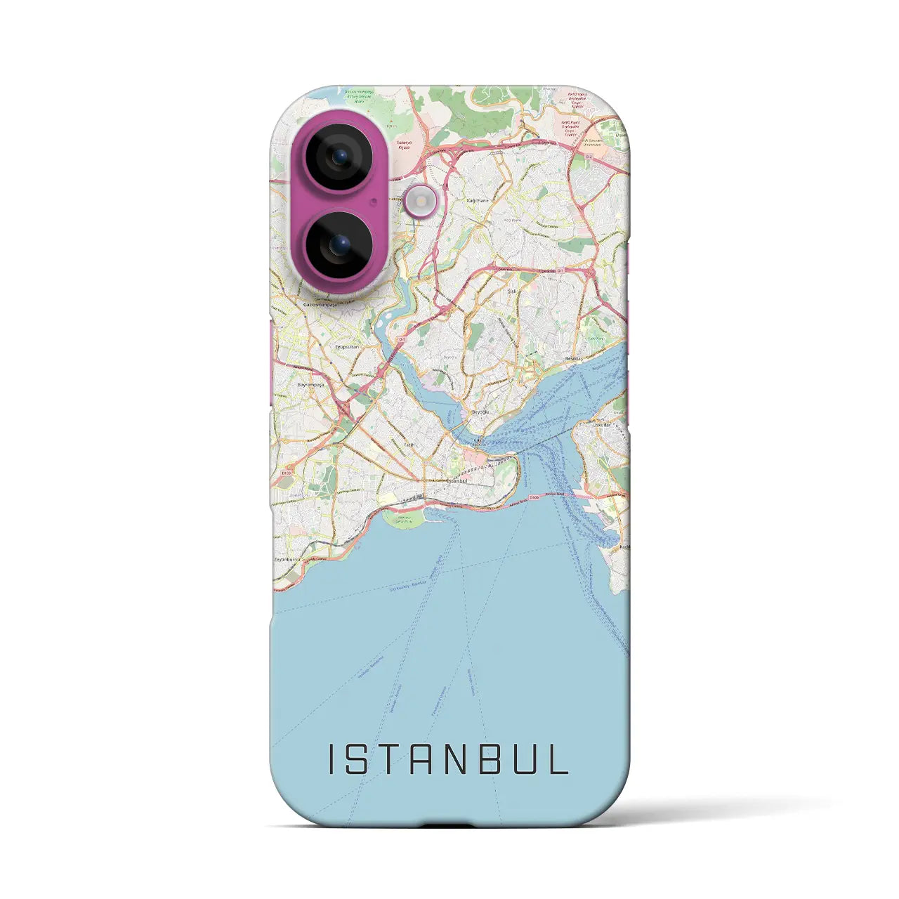 【イスタンブール（トルコ）】地図柄iPhoneケース（バックカバータイプ）