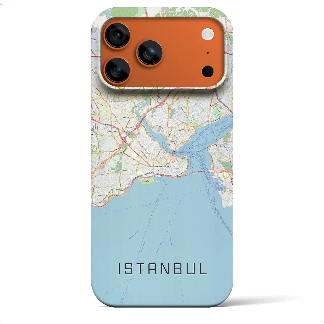 【イスタンブール（トルコ）】地図柄iPhoneケース（バックカバータイプ）