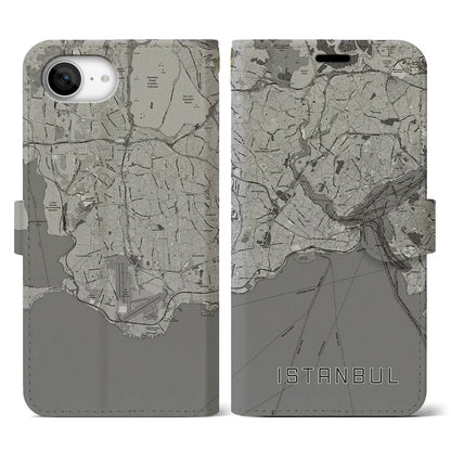 【イスタンブール（トルコ）】地図柄iPhoneケース（手帳タイプ）