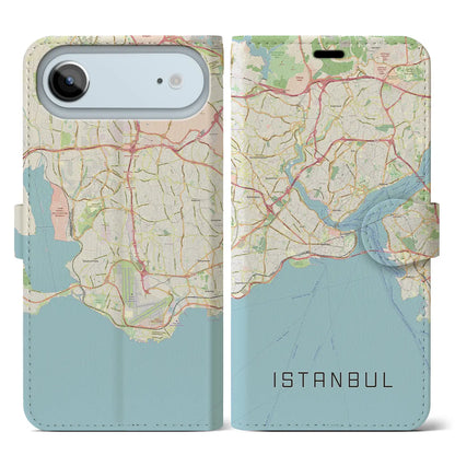 【イスタンブール（トルコ）】地図柄iPhoneケース（手帳タイプ）