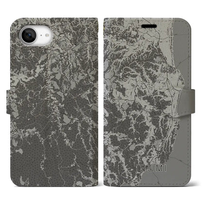 【いすみ（千葉県）】地図柄iPhoneケース（手帳タイプ）