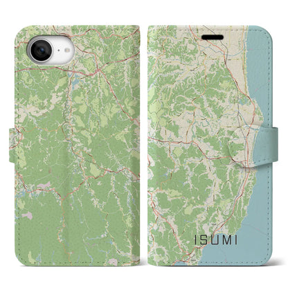 【いすみ（千葉県）】地図柄iPhoneケース（手帳タイプ）