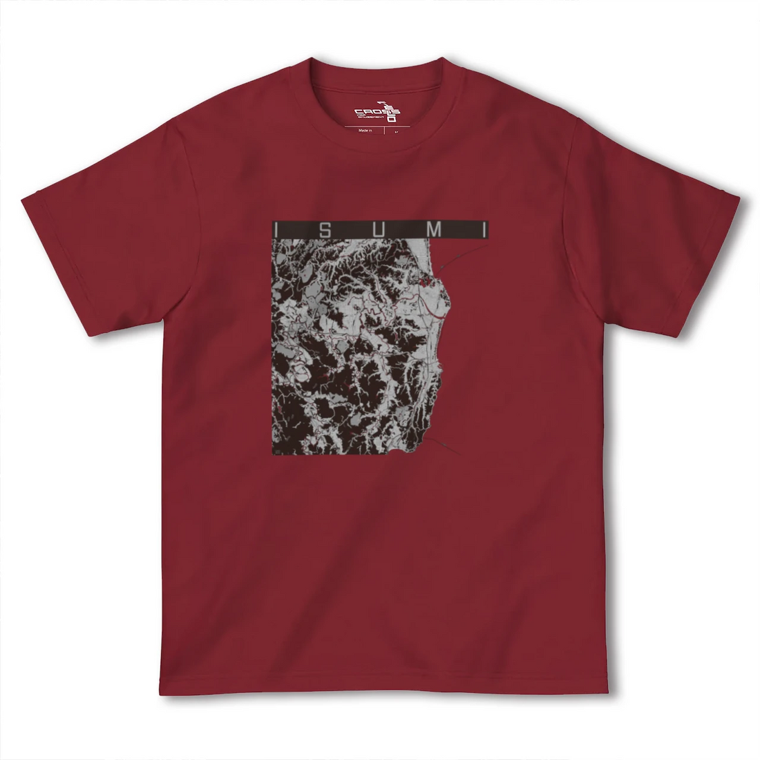 【いすみ(千葉県)】地図柄ヘビーウェイトTシャツ