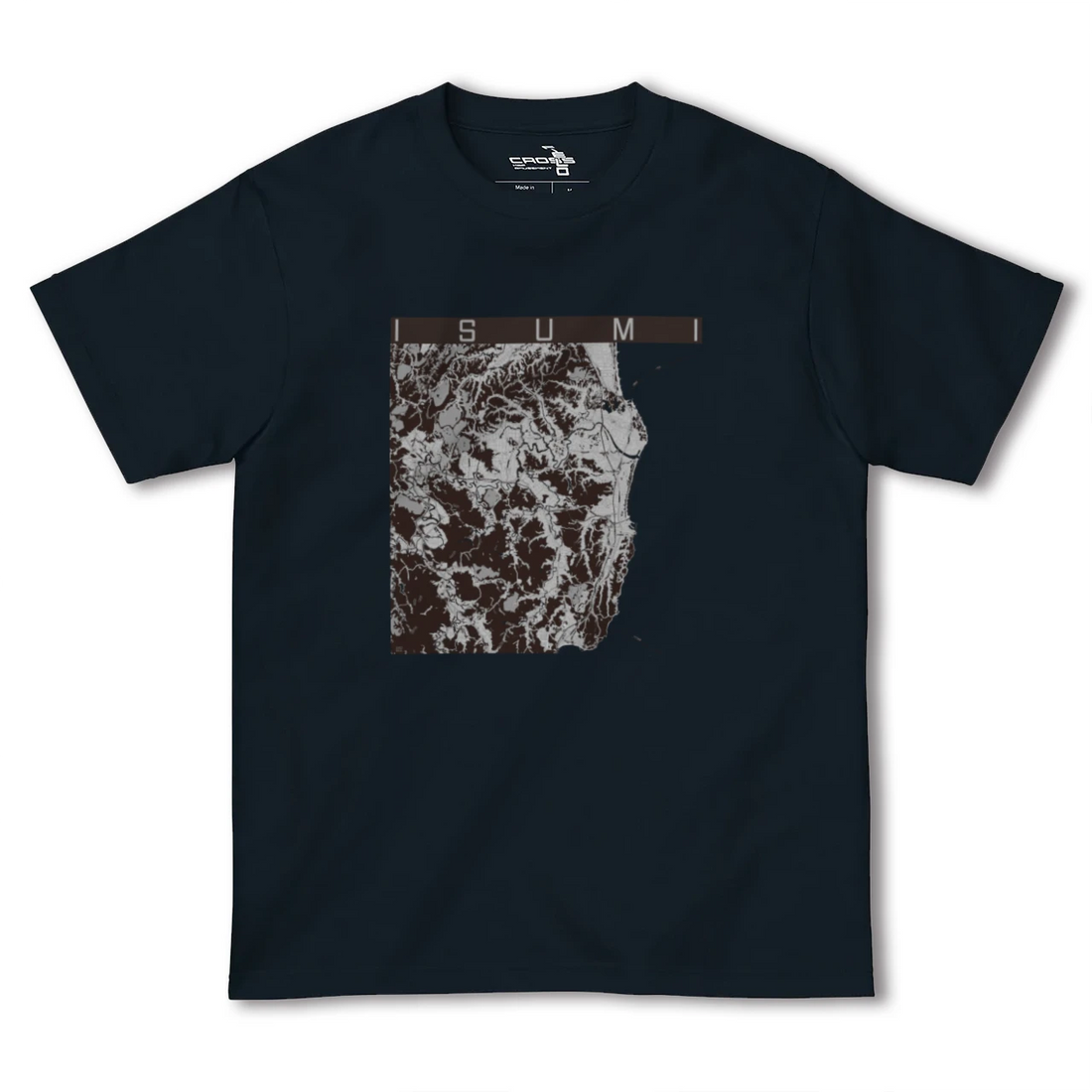 【いすみ(千葉県)】地図柄ヘビーウェイトTシャツ