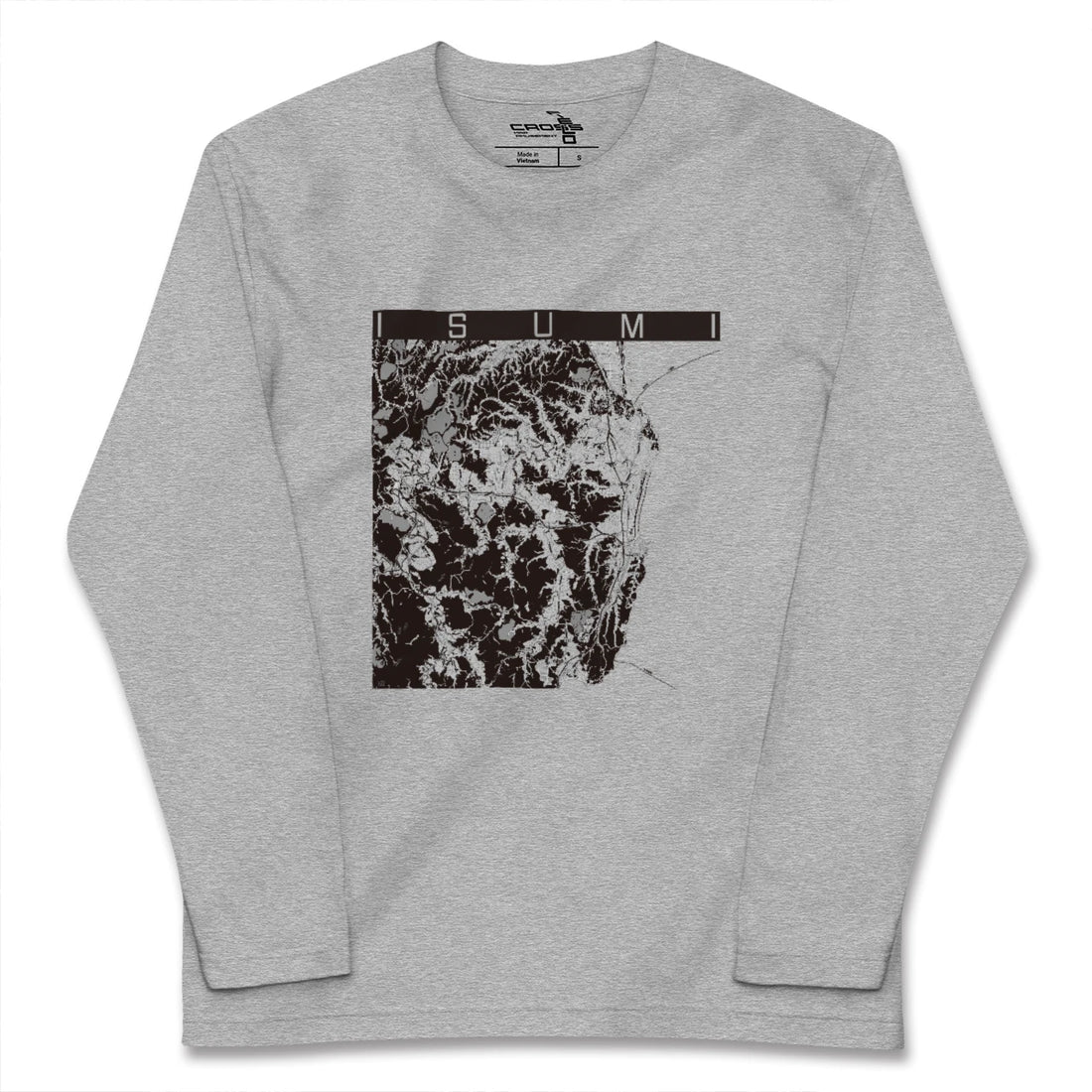 【いすみ（千葉県）】地図柄ロングスリーブTシャツ