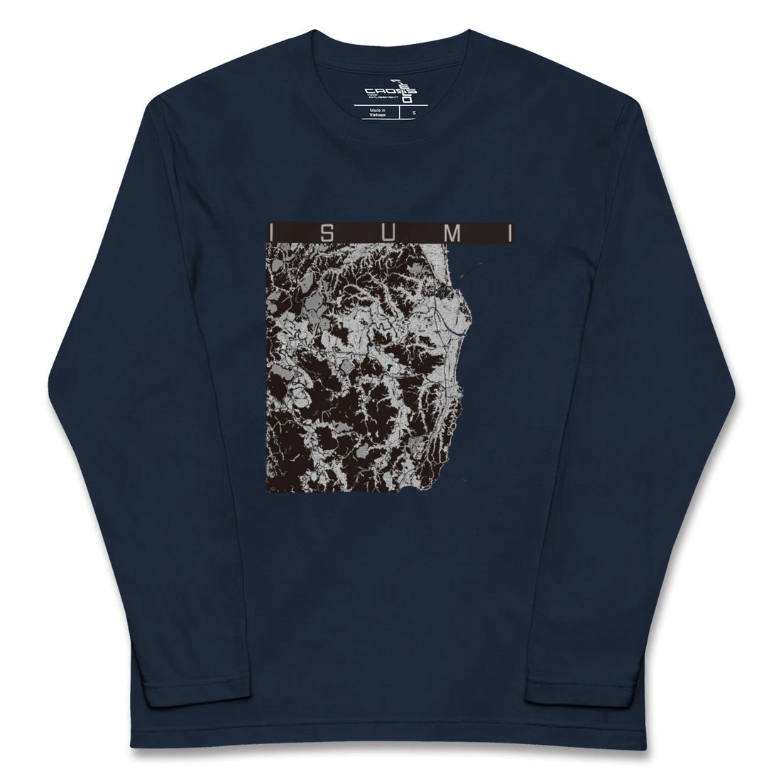 【いすみ(千葉県)】地図柄ロングスリーブTシャツ