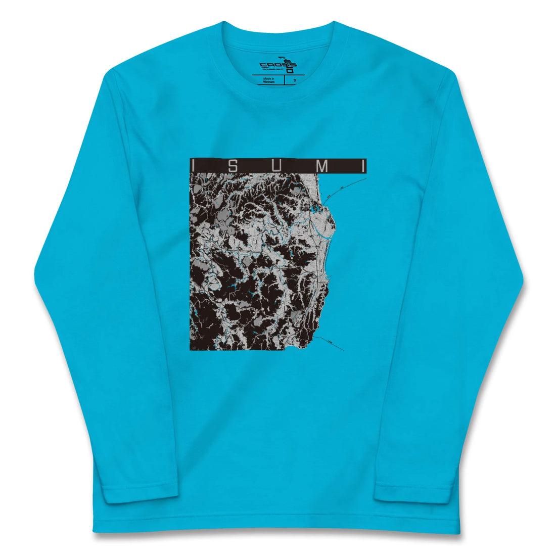 【いすみ(千葉県)】地図柄ロングスリーブTシャツ