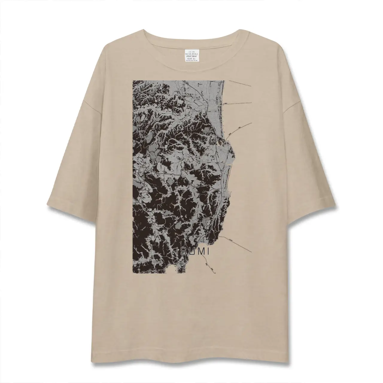 【いすみ（千葉県）】地図柄ビッグシルエットTシャツ