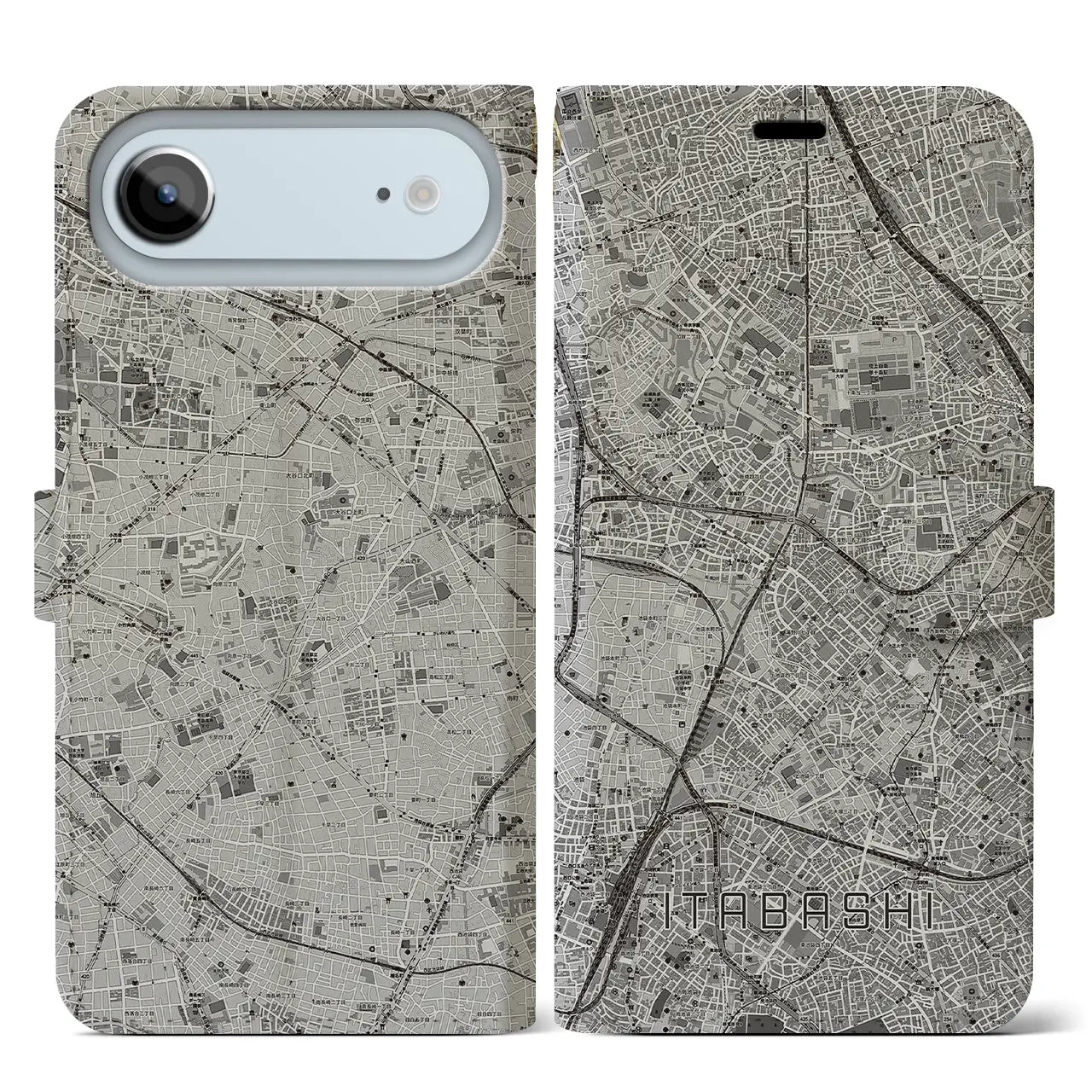 【板橋（東京都）】地図柄iPhoneケース（手帳タイプ）