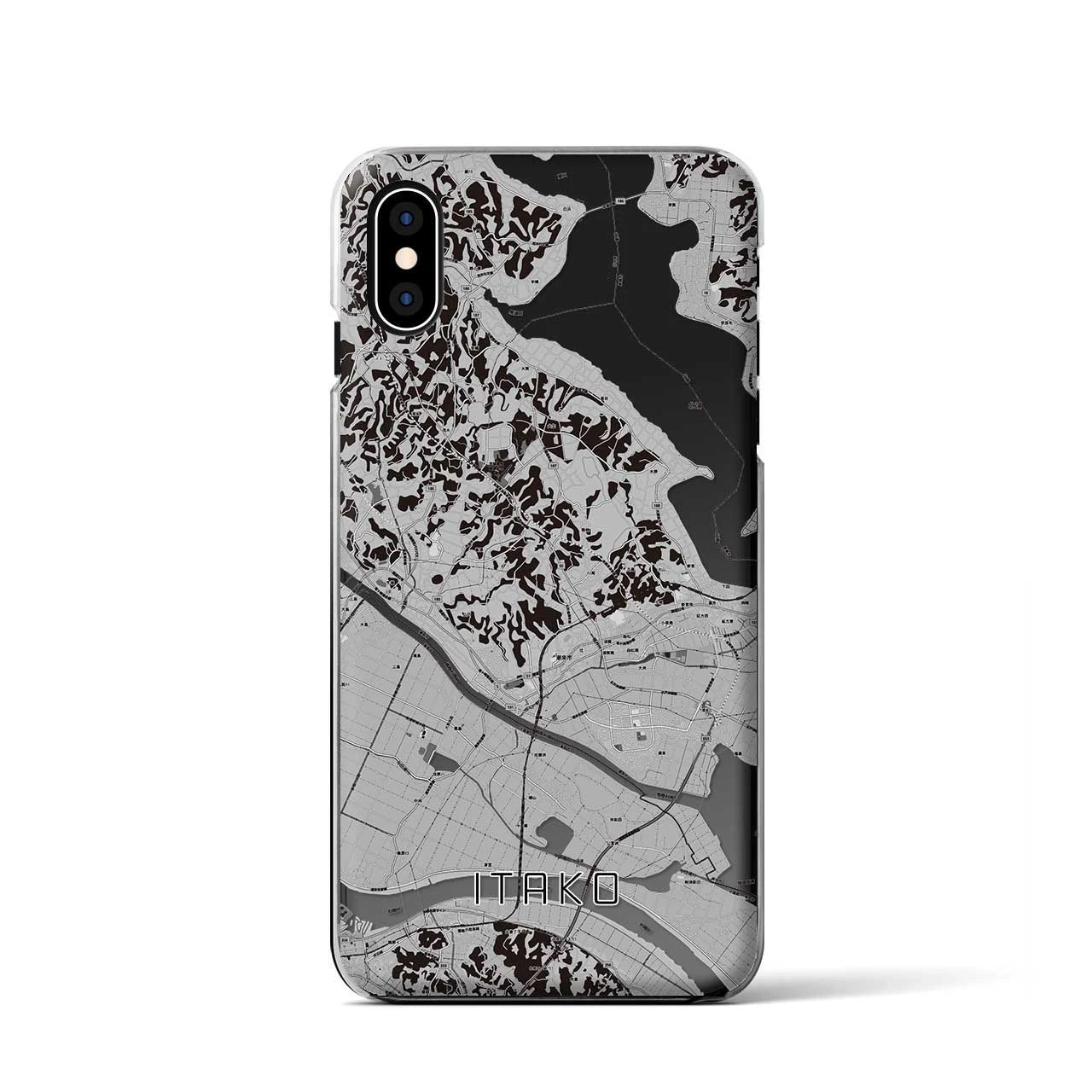 【潮来（茨城県）】地図柄iPhoneケース（クリアタイプ）