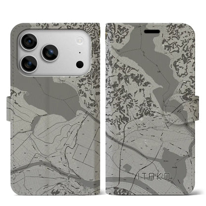 【潮来（茨城県）】地図柄iPhoneケース（手帳タイプ）