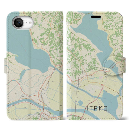 【潮来（茨城県）】地図柄iPhoneケース（手帳タイプ）