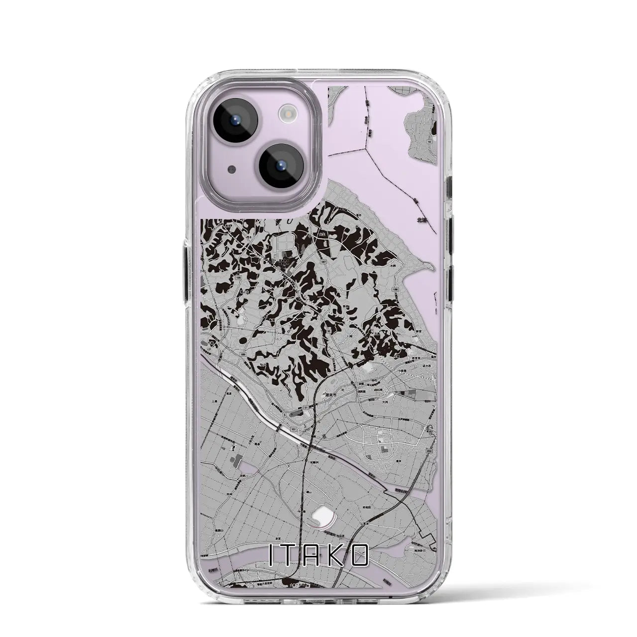 【潮来（茨城県）】地図柄iPhoneケース（MagSafeタイプ）