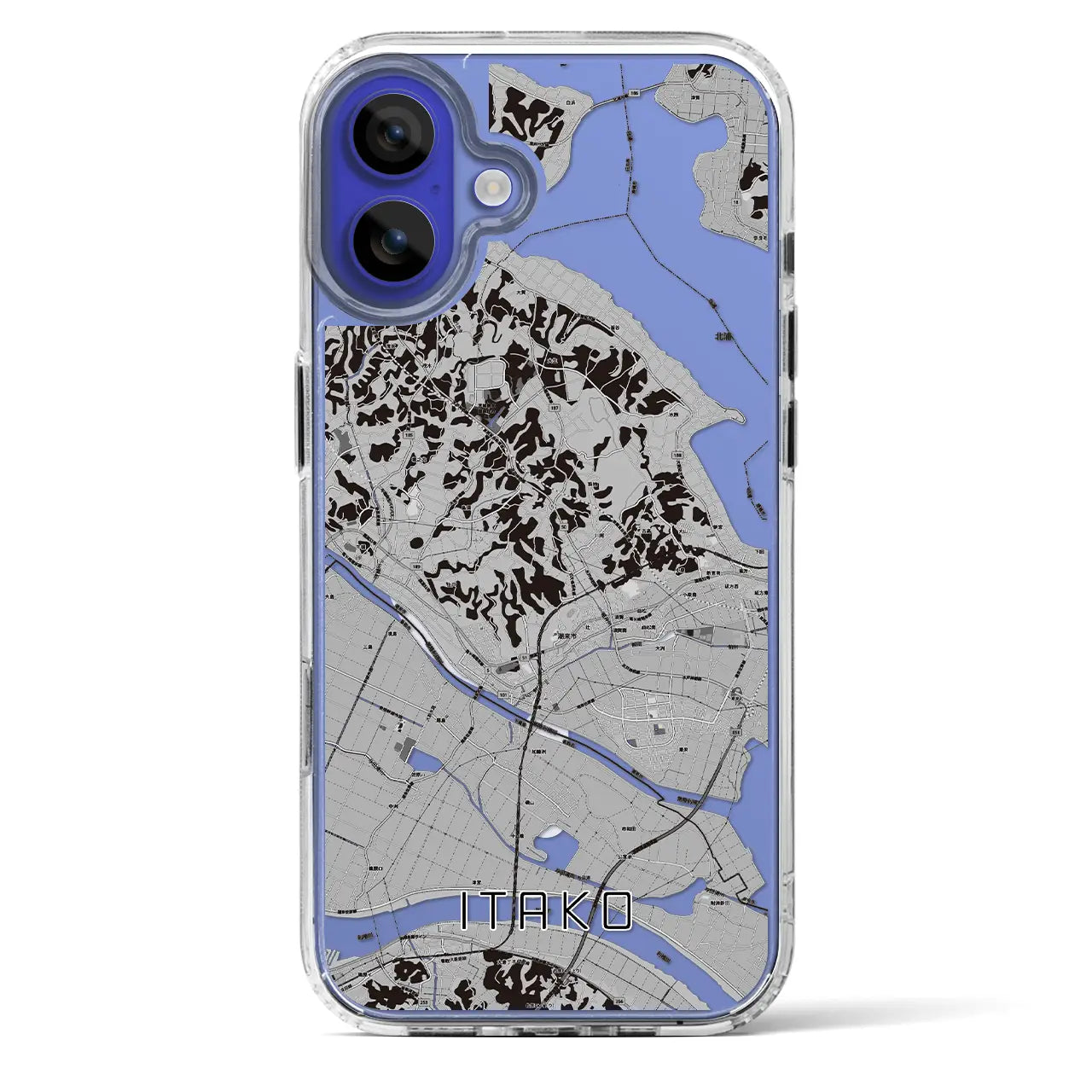 【潮来（茨城県）】地図柄iPhoneケース（MagSafeタイプ）