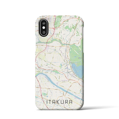 【板倉（群馬県）】地図柄iPhoneケース（バックカバータイプ）