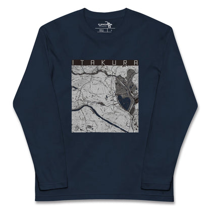 【板倉（群馬県）】地図柄ロングスリーブTシャツ