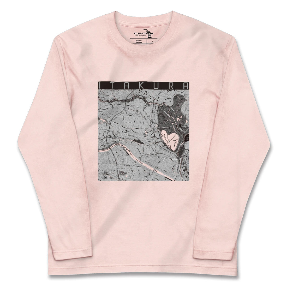 【板倉（群馬県）】地図柄ロングスリーブTシャツ