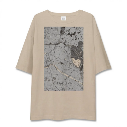 【板倉（群馬県）】地図柄ビッグシルエットTシャツ
