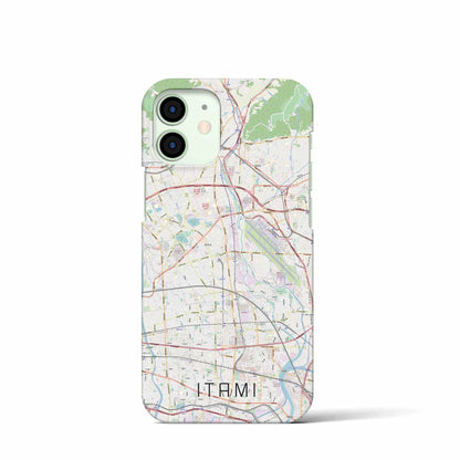 【伊丹（兵庫県）】地図柄iPhoneケース（バックカバータイプ）