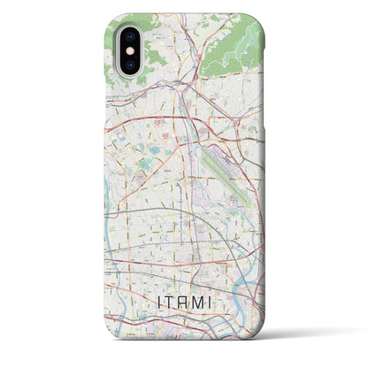 【伊丹（兵庫県）】地図柄iPhoneケース（バックカバータイプ）