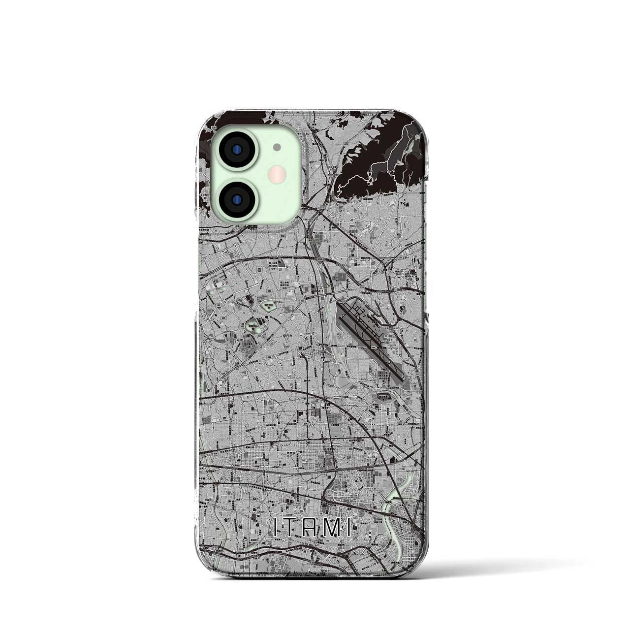 【伊丹（兵庫県）】地図柄iPhoneケース（クリアタイプ）