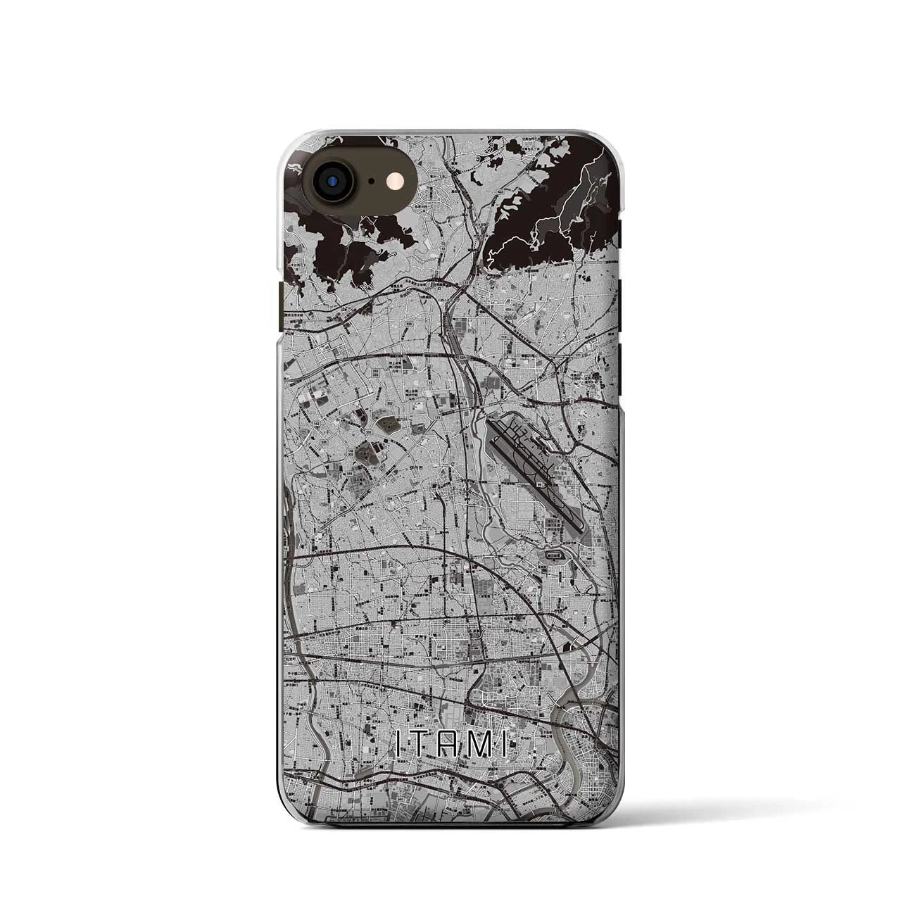 【伊丹（兵庫県）】地図柄iPhoneケース（クリアタイプ）